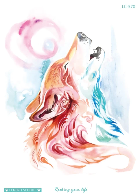 Rocooart New Wolf Tattoo Watercolor Fake Tattoo Men Taty Flash Tatouage Body Art Temporary Tattoo Stickers For Women Tatuagem
Rocooart New Wolf Tattoo Watercolor Fake Tattoo Men Taty Flash Tatouage Body Art Temporary Tattoo Stickers For Women Tatuagem