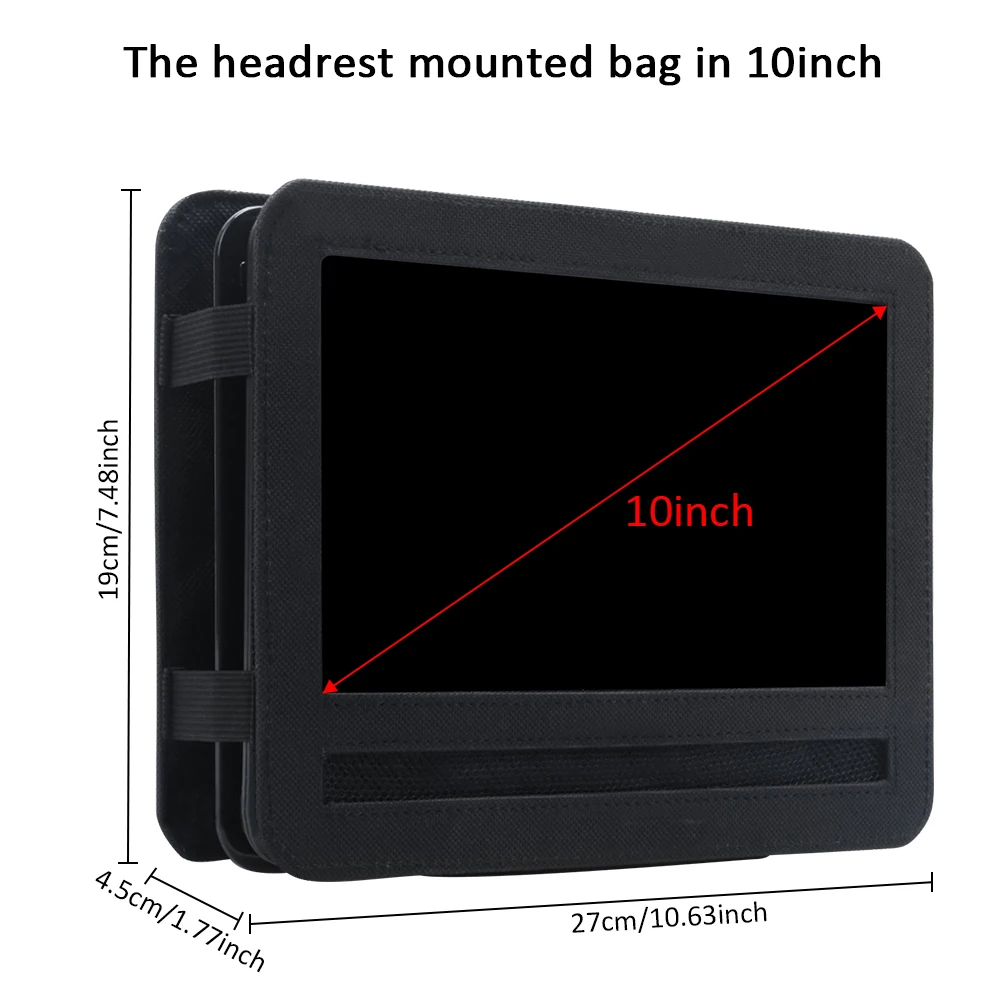 Universal Car Storage Bag Headrest Mount Holder Case For Ipad DVD Media Players 7 9 10 Inchs
Universal Car Storage Bag Headrest Mount Holder Case For Ipad DVD Media Players 7 9 10 Inchs
