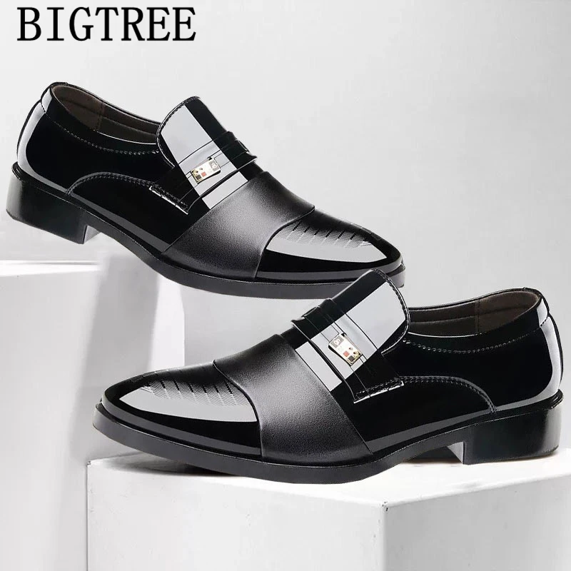 Patent Leather Pointed Toe Slip On Men Dress Shoes Business Shoes Mans Oxford Shoes For Men Sapato Social Masculino Scarpe Uomo
Patent Leather Pointed Toe Slip On Men Dress Shoes Business Shoes Mans Oxford Shoes For Men Sapato Social Masculino Scarpe Uomo