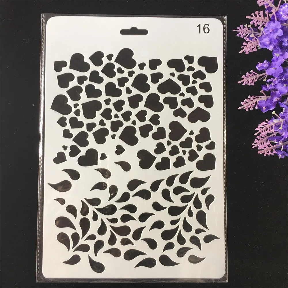 Hot 26cm Love Heart Texture DIY Craft Layering Stencils Painting Scrapbooking Stamping Embossing Album Paper Card Template
Hot 26cm Love Heart Texture DIY Craft Layering Stencils Painting Scrapbooking Stamping Embossing Album Paper Card Template