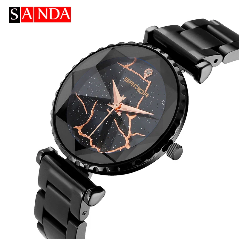 SANDA Creative Night Flash Sky Dial Watches Women Stainless Steel Watch Rose Gold Girl Wristwatches Clock For Female Gift
SANDA Creative Night Flash Sky Dial Watches Women Stainless Steel Watch Rose Gold Girl Wristwatches Clock For Female Gift