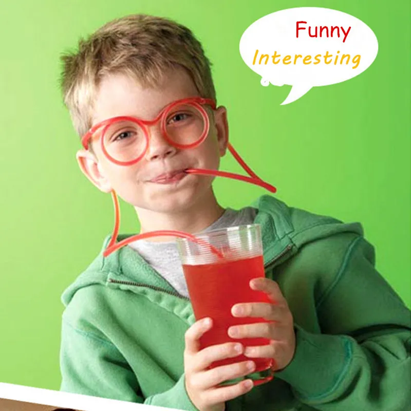 Hot! Funny Soft Glasses Straw Unique Flexible Drinking Tube Kids Party Accessories
Hot! Funny Soft Glasses Straw Unique Flexible Drinking Tube Kids Party Accessories