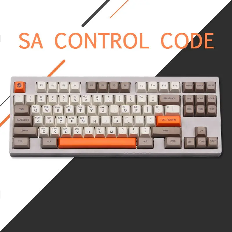 PBT Sa контрольный код keycaps набор sa профиль краситель Sub Keycap Толстая пластиковая