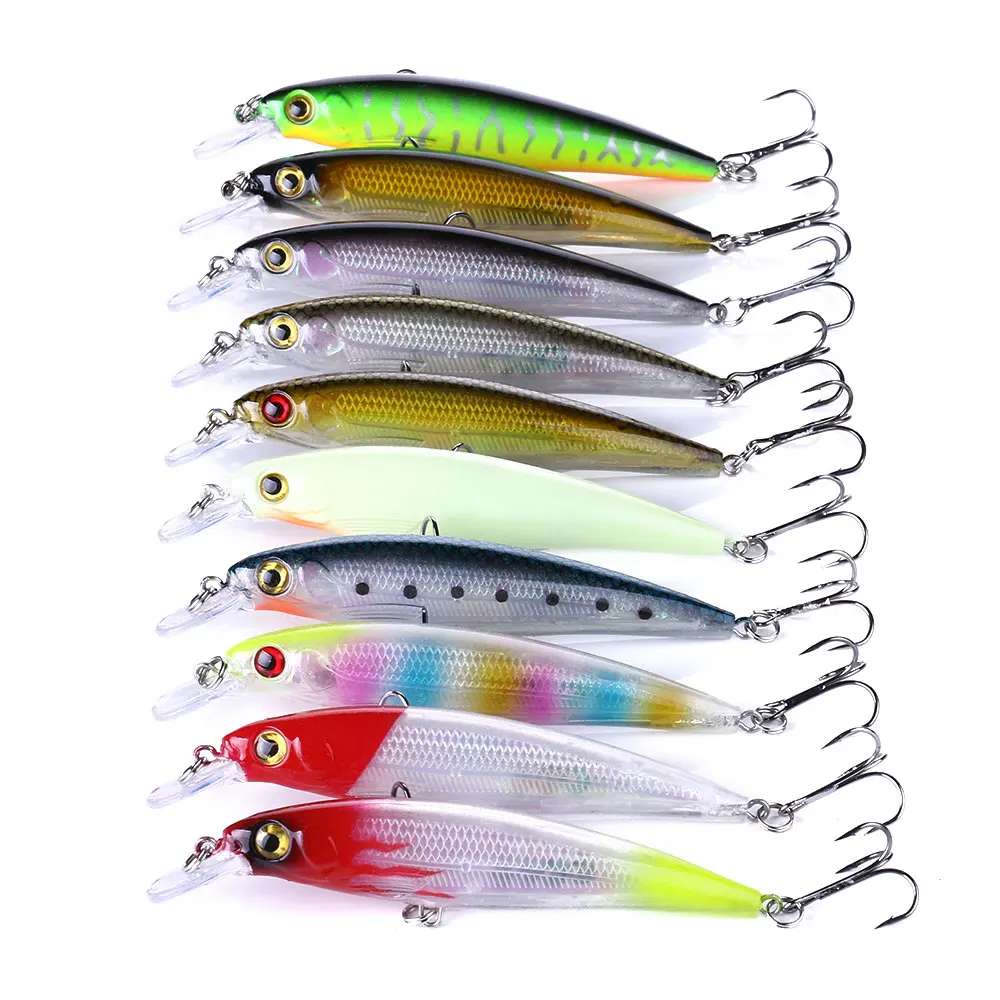 10PCS 13.4G 11CM Fishing Lure Minnow Wobblers Hard Bait Hooks Fishing Tackle Isca Artificial Bait
10PCS 13.4G 11CM Fishing Lure Minnow Wobblers Hard Bait Hooks Fishing Tackle Isca Artificial Bait