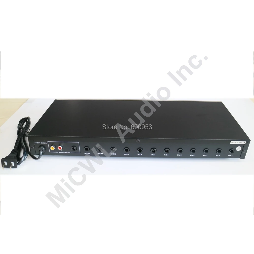Pro 12 Channel Conference Microphone Mics concentrator HUB can with 12 Meeting Microphone Volume control button ECHO BASS
Pro 12 Channel Conference Microphone Mics concentrator HUB can with 12 Meeting Microphone Volume control button ECHO BASS