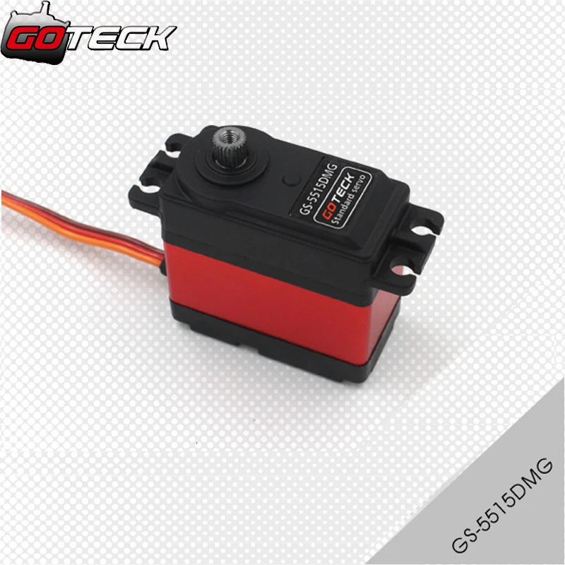 Goteck GS-5515DMG High Torque Metal Gear Std. Digital Servo/ 55g/ 13.2kg-cm/ 0.20sec
Goteck GS-5515DMG High Torque Metal Gear Std. Digital Servo/ 55g/ 13.2kg-cm/ 0.20sec