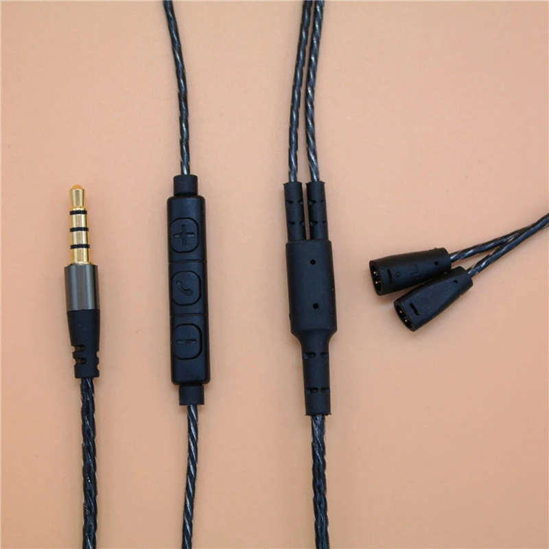 Black Earphone Cable with Volume Controller Replacement Headphone Cord for IE8 IE8i IE80
Black Earphone Cable with Volume Controller Replacement Headphone Cord for IE8 IE8i IE80