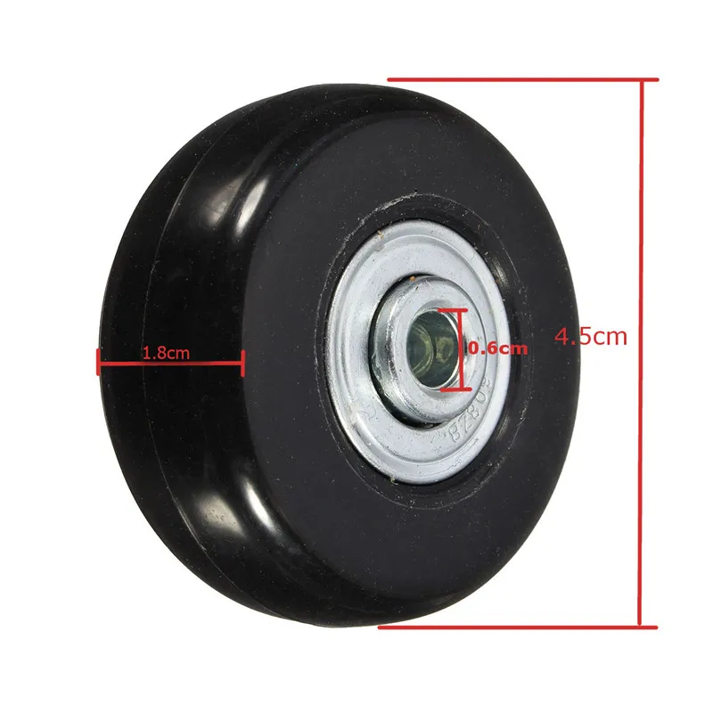 Osmond 1 Pair 45x18mm Luggage Wheel Suitcase Replacement Wheels Axles Deluxe Repair Rubber Travel Luggage Wheel Black with Screw
Osmond 1 Pair 45x18mm Luggage Wheel Suitcase Replacement Wheels Axles Deluxe Repair Rubber Travel Luggage Wheel Black with Screw