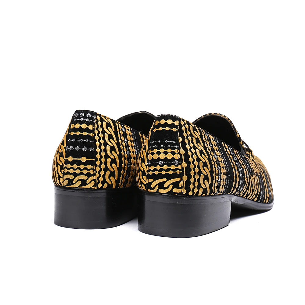 Christia Bella Stripe Printing Suede Leather Men Office Shoes Big Size Fashion Chain Men Shoes Slip on Formal Party Dress Shoes 
Christia Bella Stripe Printing Suede Leather Men Office Shoes Big Size Fashion Chain Men Shoes Slip on Formal Party Dress Shoes