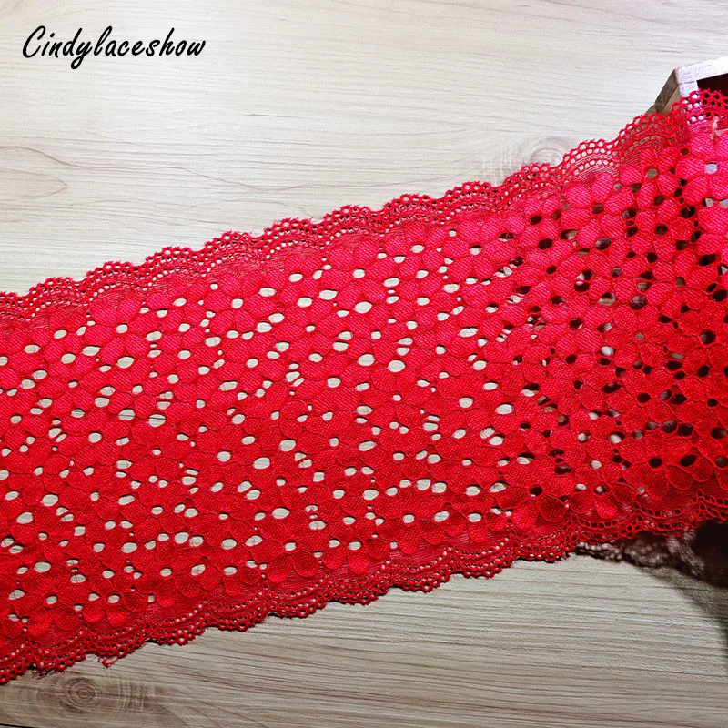 1 Yard 18cm Wide Hollow Elastic Stretch Lace Trim Underwear Clothing Accessories Sewing Lace Applique Trimmings Lace Fabrics Red
1 Yard 18cm Wide Hollow Elastic Stretch Lace Trim Underwear Clothing Accessories Sewing Lace Applique Trimmings Lace Fabrics Red