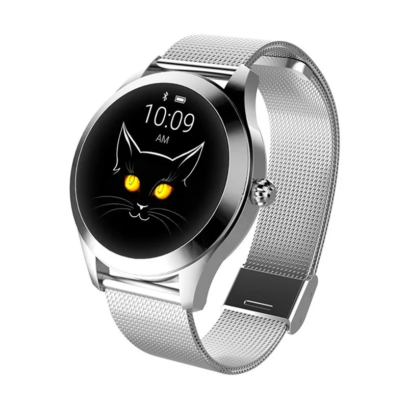 Женские умные часы KW10 водонепроницаемый IP68 браслет с Bluetooth и пульсометром для