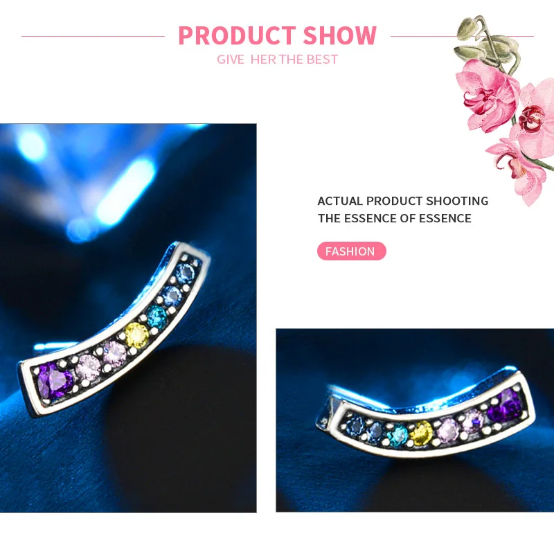 MISSITA New Fashion Zircon Heart Rainbow Earrings For Women Silver Color Jewelry Brand Girlfriend Party Gift Hot Sale
MISSITA New Fashion Zircon Heart Rainbow Earrings For Women Silver Color Jewelry Brand Girlfriend Party Gift Hot Sale