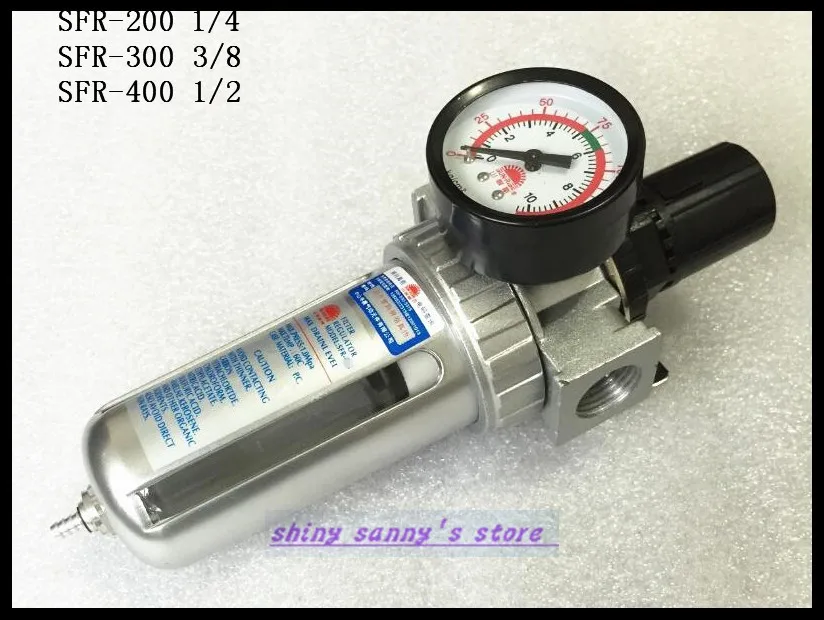 1Pcs SFR-300 3/8" BSP PNEUMATIC AIR FILTER REGULATOR BRAND NEW
1Pcs SFR-300 3/8" BSP PNEUMATIC AIR FILTER REGULATOR BRAND NEW