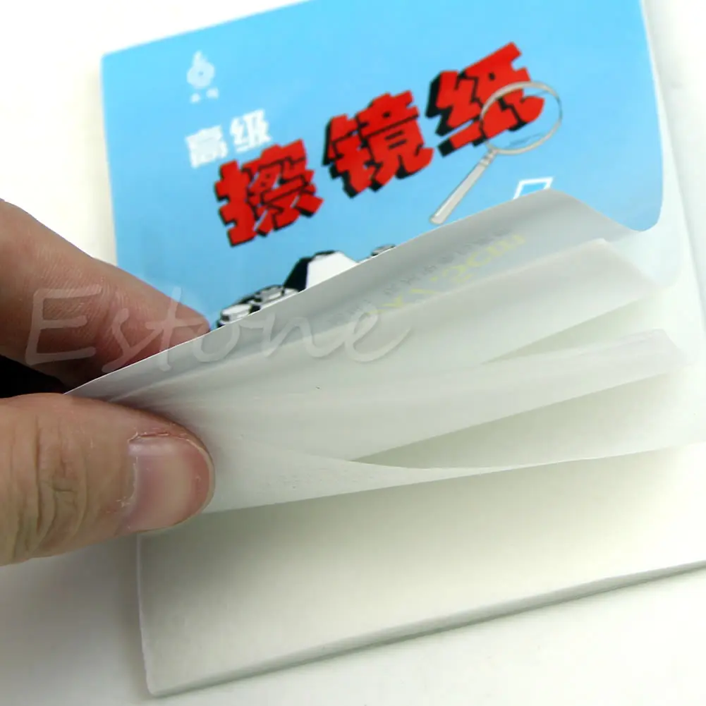 Фото 1 шт. 50 листов мягкая ткань для оптики объектива камеры чистящая бумага салфетки