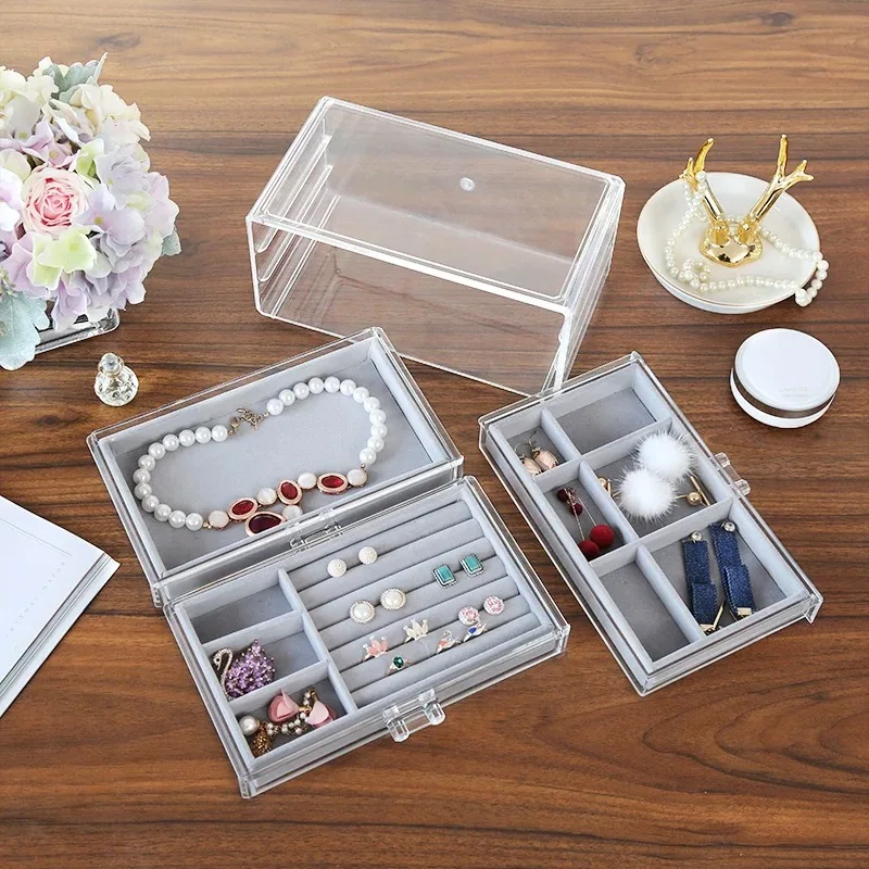 Three Layers Velvet Jewelry Box Jewelry Exquisite Watch Case Beads Earring Ring Makeup Case Jewelry Organizer
Three Layers Velvet Jewelry Box Jewelry Exquisite Watch Case Beads Earring Ring Makeup Case Jewelry Organizer