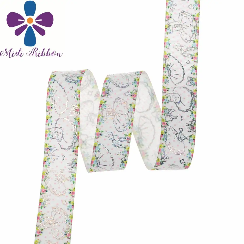 1"25mm Bowknots Ballet Dress Sweet Heart Silver Hologram Foil Gradient Color Printed Grosgrain Ribbon Solid Color 50yards
1"25mm Bowknots Ballet Dress Sweet Heart Silver Hologram Foil Gradient Color Printed Grosgrain Ribbon Solid Color 50yards