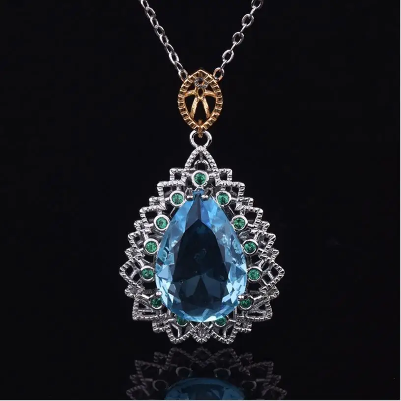 Everoyal Charm Crystal Water Drop Pendant Necklace For Women Jewelry Fashion Silver Plated Necklace Girls Accessories
Everoyal Charm Crystal Water Drop Pendant Necklace For Women Jewelry Fashion Silver Plated Necklace Girls Accessories