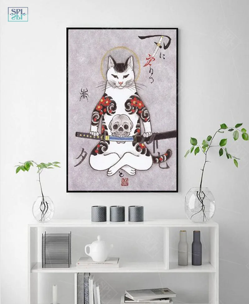 SPLSPL Hand Drawn Cat Animals Cute Cartoon Ninja Wall Picture A4 Art Canvas Print Painting and Poster for Bedroom No Frame
SPLSPL Hand Drawn Cat Animals Cute Cartoon Ninja Wall Picture A4 Art Canvas Print Painting and Poster for Bedroom No Frame
