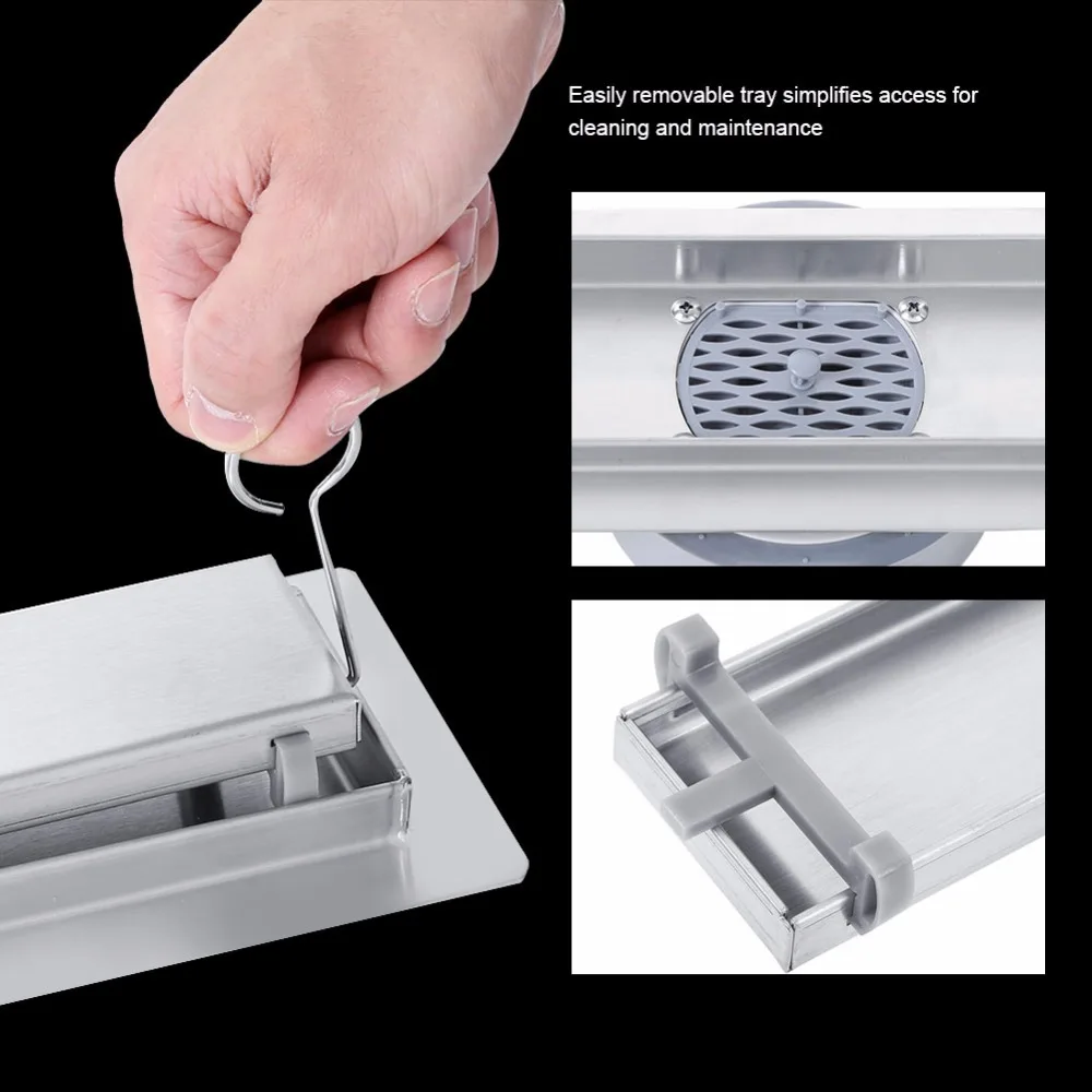90cm Stainless Steel Floor Drain with Installation Kit Linear Tile Deodorant Shower Floor Drain For Bathroom Kitchen
90cm Stainless Steel Floor Drain with Installation Kit Linear Tile Deodorant Shower Floor Drain For Bathroom Kitchen