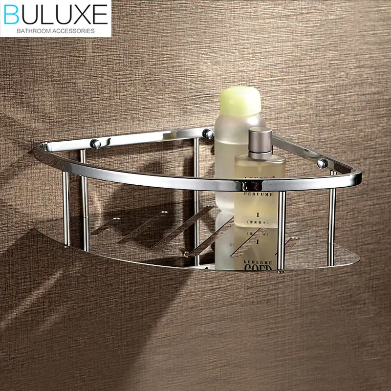 BULUXE Brass Chrome Finished Bathroom Accessories Corner Shelf Wall Mounted Prateleira Bath accessoire salle de bain HP7727
BULUXE Brass Chrome Finished Bathroom Accessories Corner Shelf Wall Mounted Prateleira Bath accessoire salle de bain HP7727