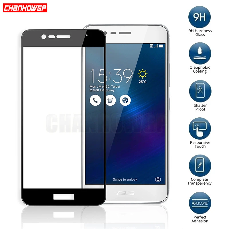 С уровнем твердости 9 H полное покрытие закаленное Стекло для ASUS Zenfone 3 MAX ZC520TL ZC520 TL