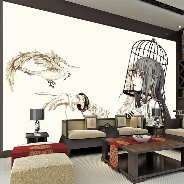 Cartoon Wall Mural Pigeon & Girl photo wallpaper Modern minimalist Anime Wallpaper Room decor Children room Bedroom TV wall
Cartoon Wall Mural Pigeon & Girl photo wallpaper Modern minimalist Anime Wallpaper Room decor Children room Bedroom TV wall