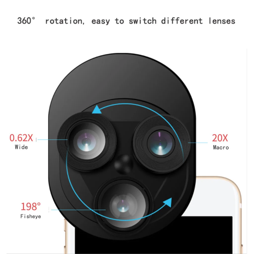 3in1 Universal Rotary Mobile Phone Lens Wide Macro fish eye Smartphone Lens Camera For iphone Samsung Huawei Any Cellphone
3in1 Universal Rotary Mobile Phone Lens Wide Macro fish eye Smartphone Lens Camera For iphone Samsung Huawei Any Cellphone