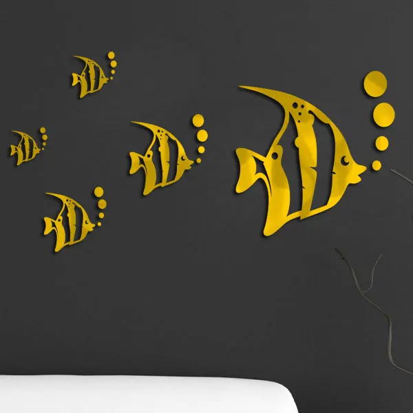Removable Decal Vinyl Art Wall Stickers Fish Shaped 3d Wall Stickers Bathroom Livingroom Sofa Background Decor
Removable Decal Vinyl Art Wall Stickers Fish Shaped 3d Wall Stickers Bathroom Livingroom Sofa Background Decor