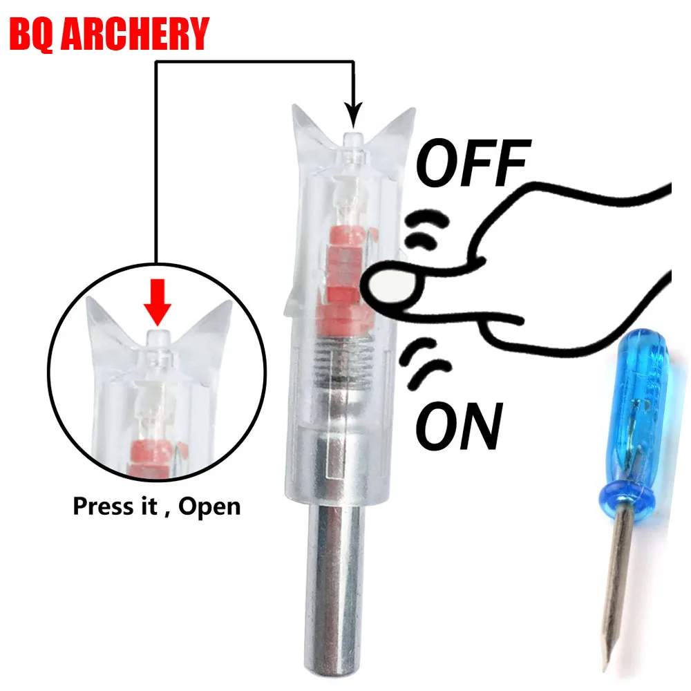 3/6pcs Archery Lighted Nock Crossbow Bolts Nock Led Lighted Arrow Nock for ID7.6mm OD8.8mm Crossbow Hunting Shooting Accessories
3/6pcs Archery Lighted Nock Crossbow Bolts Nock Led Lighted Arrow Nock for ID7.6mm OD8.8mm Crossbow Hunting Shooting Accessories