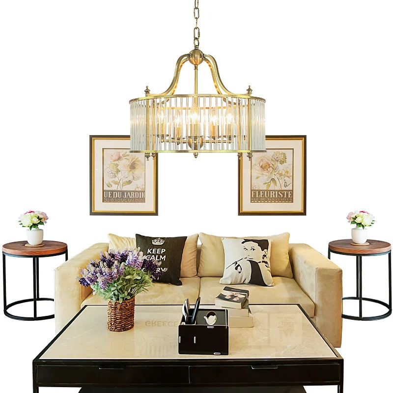 America style copper pendant light Dia.60cm led droplight with 5W E14 bulb H65 copper G9 crystal lampshade Collection
America style copper pendant light Dia.60cm led droplight with 5W E14 bulb H65 copper G9 crystal lampshade Collection