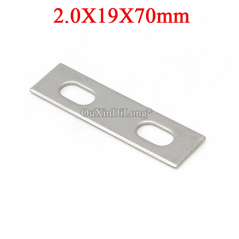 100PCS Stainless Steel Straight Flat Corner Brace Furniture Connecting Fittings Frame Board Support Holder Brackets 2.0X19X70mm
100PCS Stainless Steel Straight Flat Corner Brace Furniture Connecting Fittings Frame Board Support Holder Brackets 2.0X19X70mm