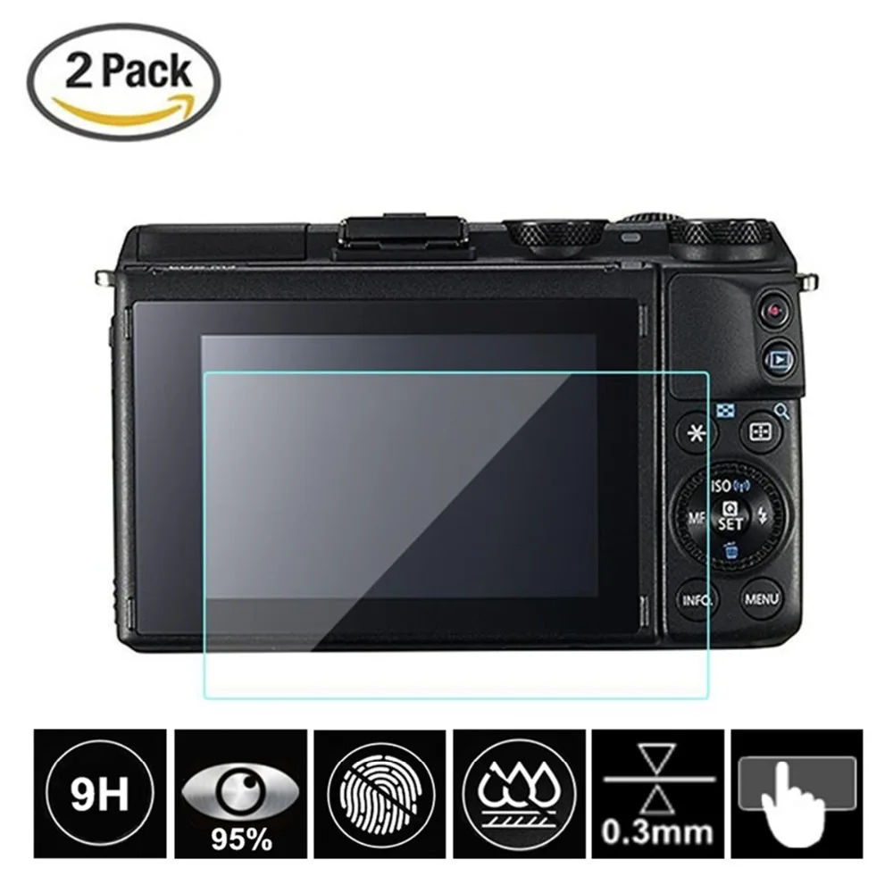 2 шт Закаленное стекло протектор экрана для Canon EOS M M2 M50 M100 100D 200D 600D 650D 700D 2000D 9000D 1Dx
