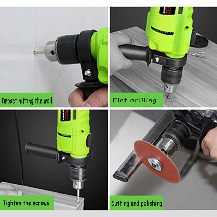 Electric Drill Household Impact Drills Multi-function High Power Handle Electrical Tools for Tightening Screws Cutting Polishing |