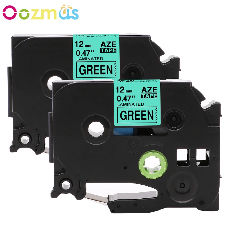 2 шт. 12 мм * 8 м Совместимость с brother label tape tze 731 tz tz731 tze731 для p touch лента этикеток