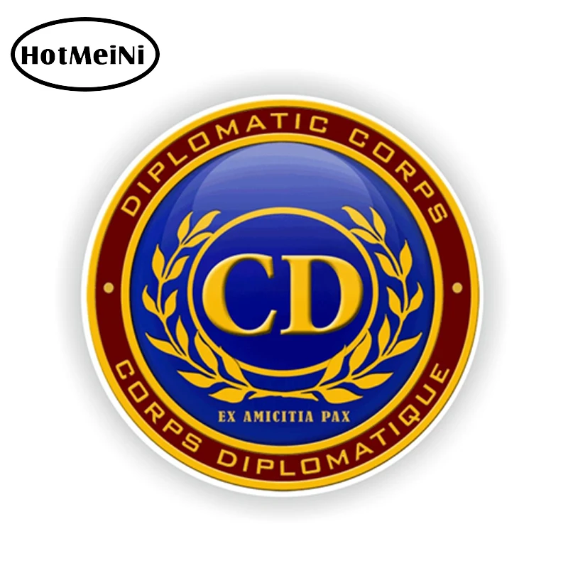 HotMeiNi 13*13 см CD корпус дипломатические печать стикер автомобиля бампер эмблемы JDM