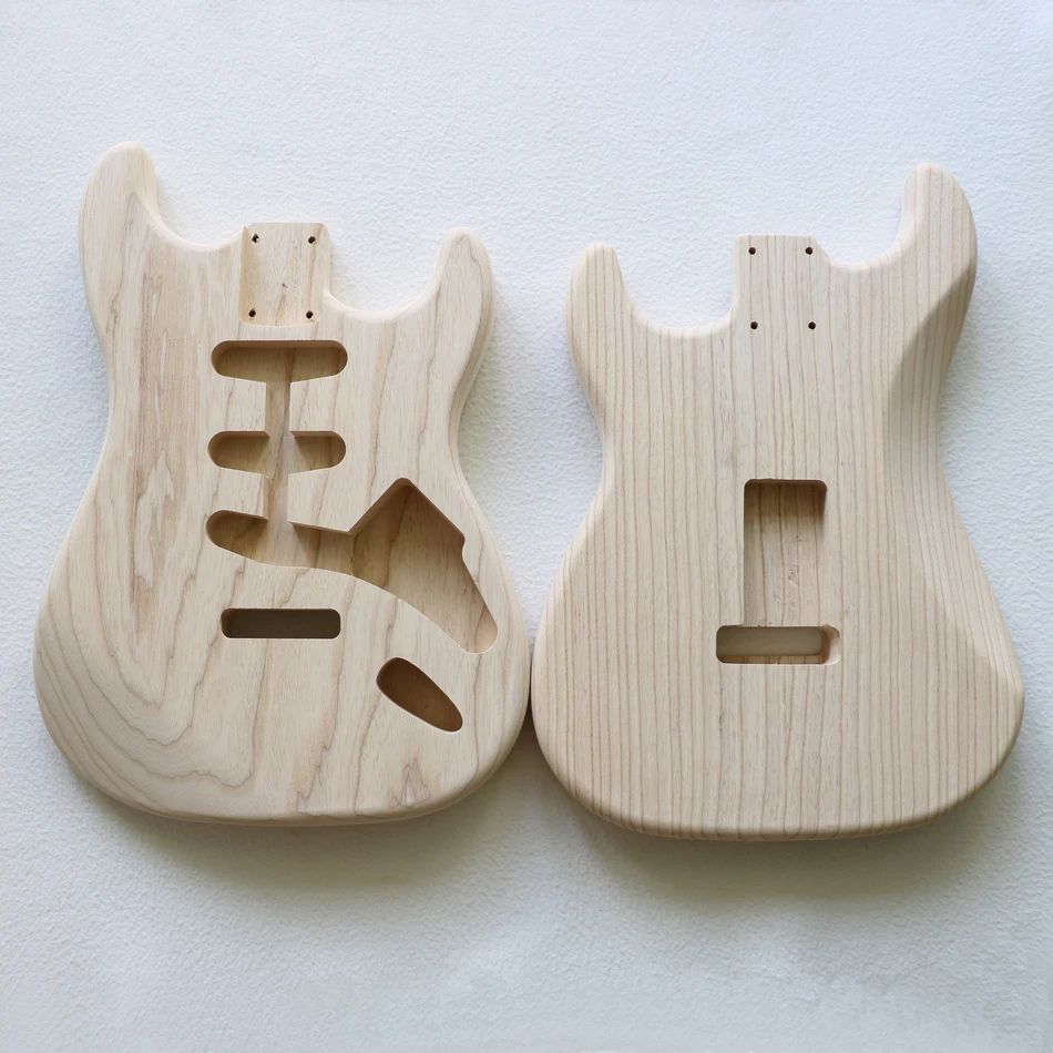 Фото Голая древесина необработанный 2 шт ASH ST гитара тело SSS стиль diy - купить