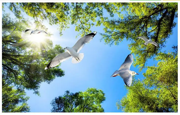 3d wallpaper custom mural Dream sky dove green forest ceiling murals photo 3d wall mural wallpaper for living room home decor
3d wallpaper custom mural Dream sky dove green forest ceiling murals photo 3d wall mural wallpaper for living room home decor