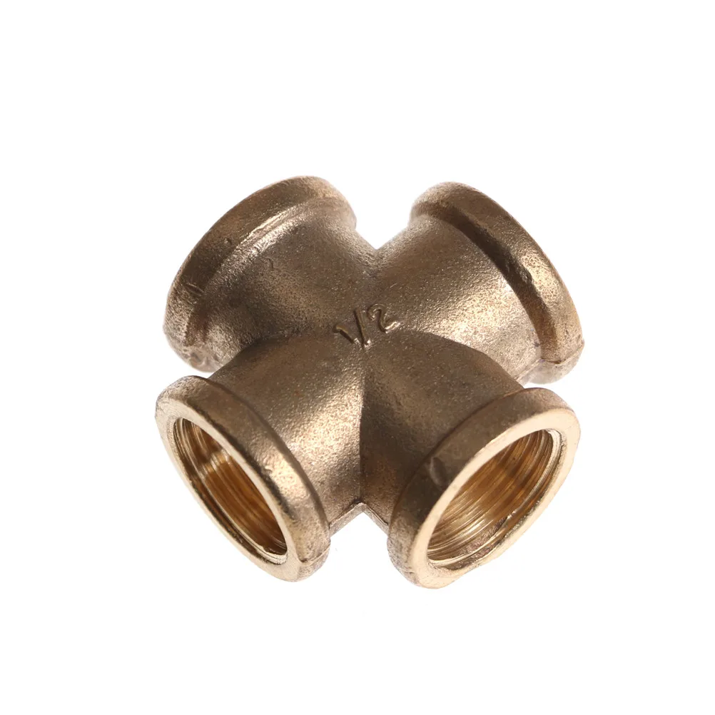 One Piece 1/2" BSP Female Thread 4 Way Brass Cross Pipe Fitting Adapter Coupler Connector For Water Fuel Gas
One Piece 1/2" BSP Female Thread 4 Way Brass Cross Pipe Fitting Adapter Coupler Connector For Water Fuel Gas