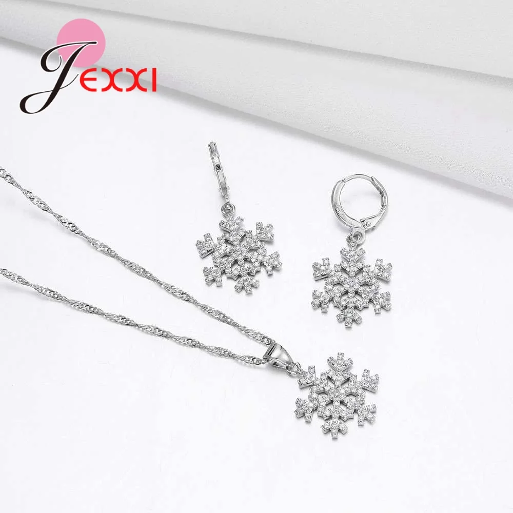 Charm Romantic Snowflake Shape Rhinestone Pary Wedding Jewelry Sets Gift Women Fashion 925 Sterling Silver Anniversary Set
Charm Romantic Snowflake Shape Rhinestone Pary Wedding Jewelry Sets Gift Women Fashion 925 Sterling Silver Anniversary Set