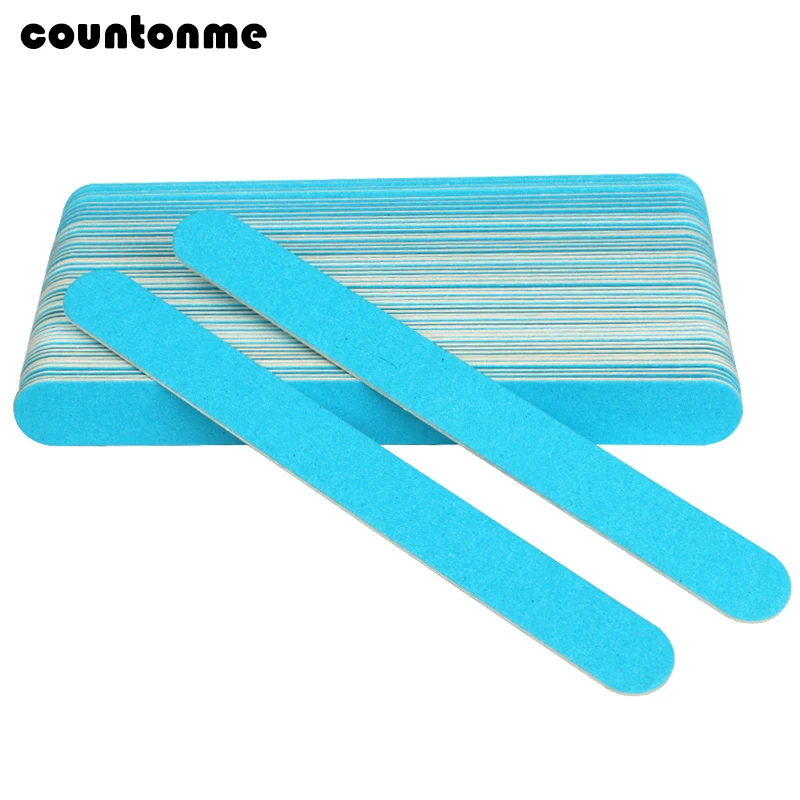 100pcs Double-sided Nail Files Wooden Nail Files For Manicure Blue Sandpaper Sanding lime a ongle professionel Wood Nail Buffers
100pcs Double-sided Nail Files Wooden Nail Files For Manicure Blue Sandpaper Sanding lime a ongle professionel Wood Nail Buffers