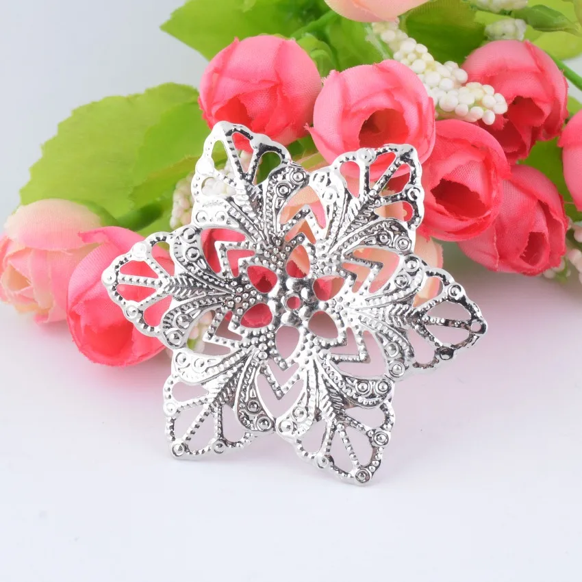 Free shipping 10Pcs Filigree Flower Wraps Connectors Metal Crafts Decoration DIY Findings Connectors 57mm F1173
Free shipping 10Pcs Filigree Flower Wraps Connectors Metal Crafts Decoration DIY Findings Connectors 57mm F1173