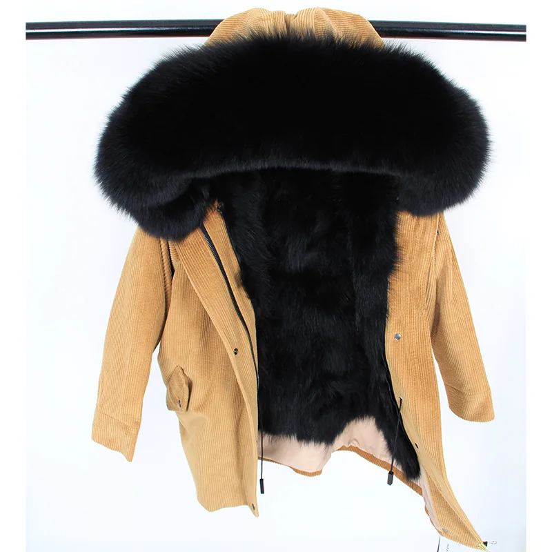 2020 maomaokong winter Natural fox fur lining jacket coat women fashion parka fur coat Corduroy real fur collar Long parkas
2020 maomaokong winter Natural fox fur lining jacket coat women fashion parka fur coat Corduroy real fur collar Long parkas