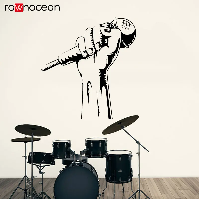 Microphone Hand Karaoke Club Rap Battle Singer Music Host Wall Sticker Vinyl Interior Decoration Window Decals Murals 3540
Microphone Hand Karaoke Club Rap Battle Singer Music Host Wall Sticker Vinyl Interior Decoration Window Decals Murals 3540