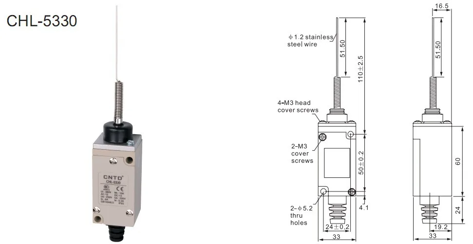 4Pcs/Lot Top Quality Original CNTD CHL-5330 Wobble Arm Limit Switch/Micro Switch , Metallic bottom shell
4Pcs/Lot Top Quality Original CNTD CHL-5330 Wobble Arm Limit Switch/Micro Switch , Metallic bottom shell