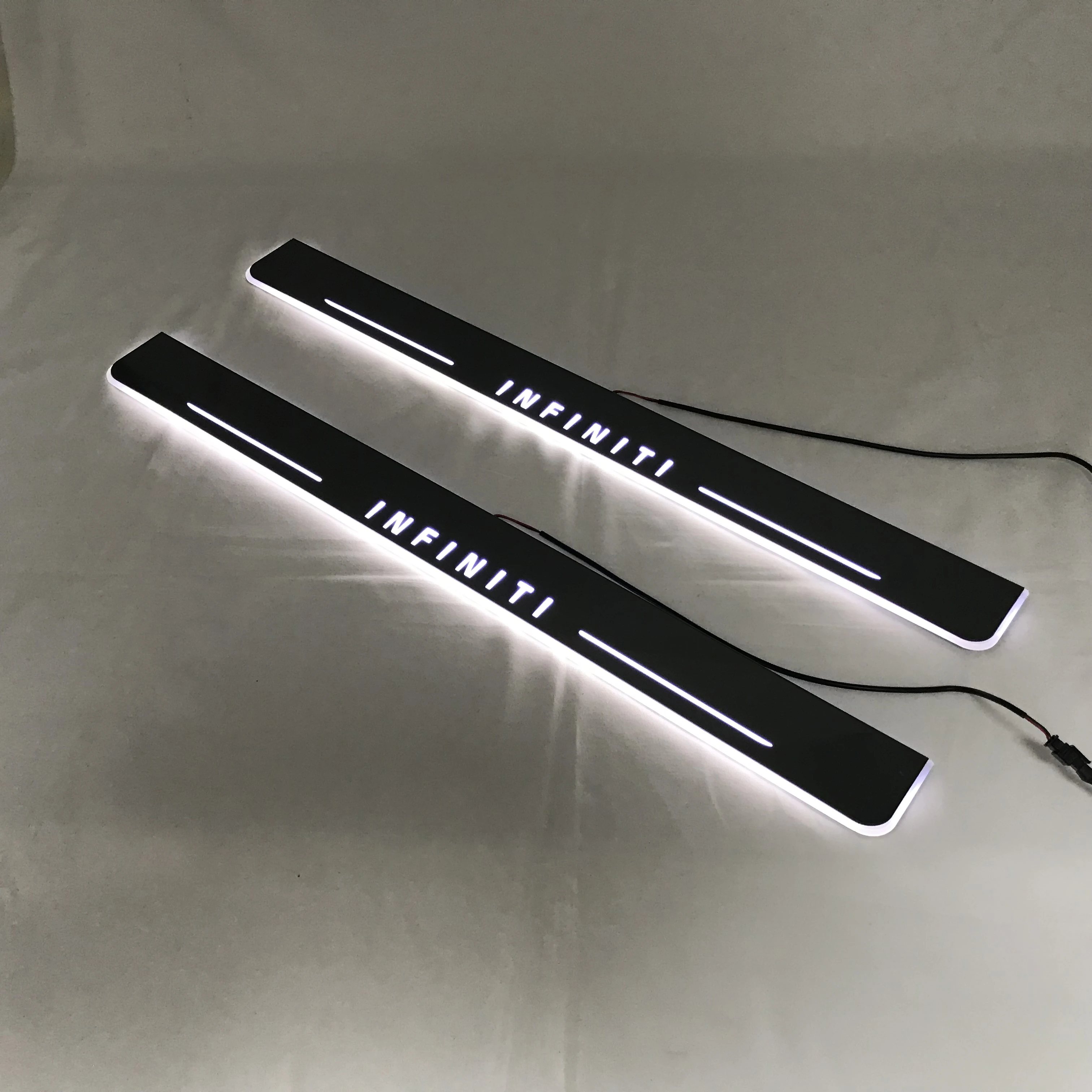 RQXR led moving door scuff for Infiniti dynamic door sill plate flat lining overlay flow/fixed light, 4pcs
RQXR led moving door scuff for Infiniti dynamic door sill plate flat lining overlay flow/fixed light, 4pcs