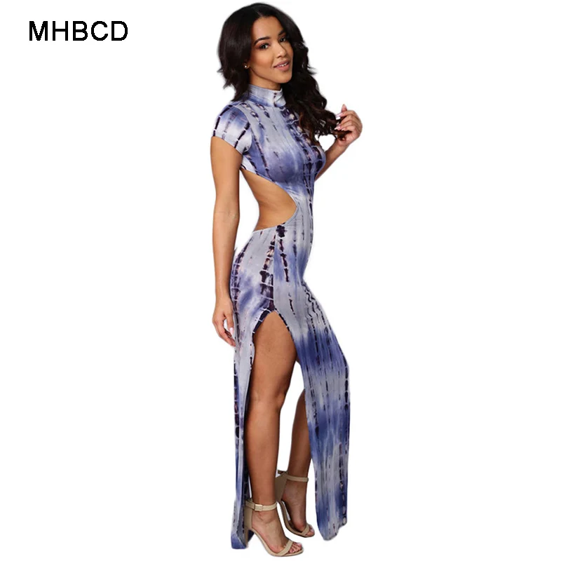 MHBCD Summer Fashion Sexy Club Halter Dress Women Print Short Sleeve Plus Size Dresses Ukraine Party Beach Office New 2017 | Женская