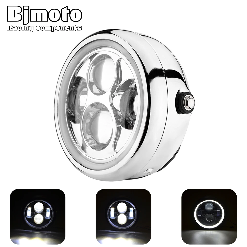 CafeRacer Motor 16cm 6.5" LED Headlight Head Lamp light Bulb for Yamaha Kawasaki Honda Suzuki Fit Sportster Bobber Head Light
CafeRacer Motor 16cm 6.5" LED Headlight Head Lamp light Bulb for Yamaha Kawasaki Honda Suzuki Fit Sportster Bobber Head Light