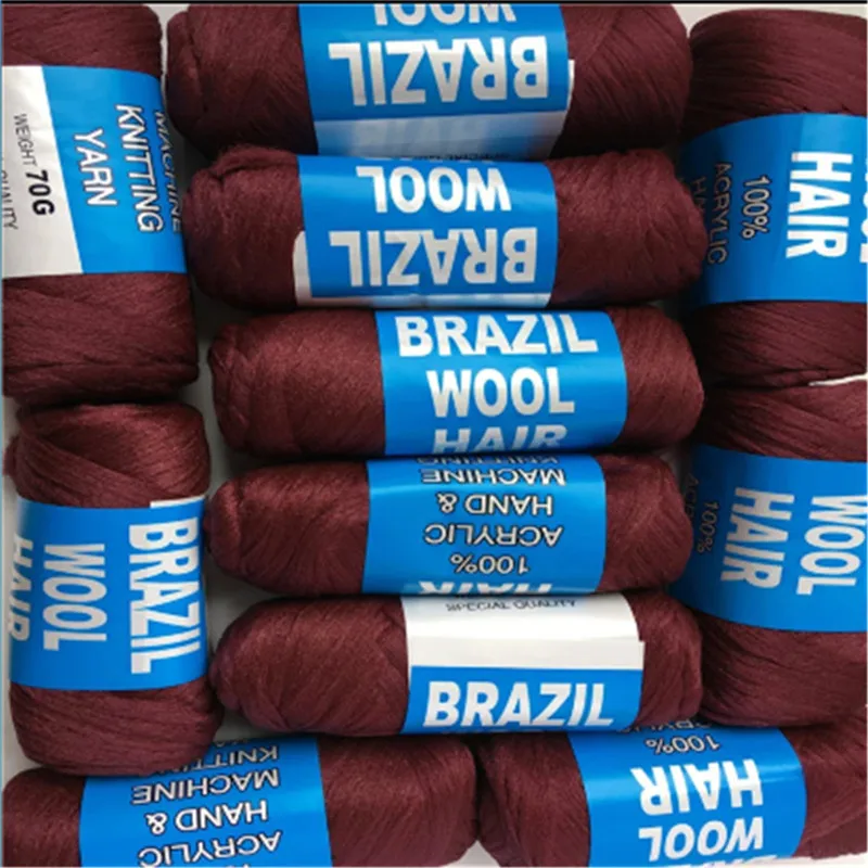 Фото Роскошная пряжа для плетения 3 шт./лот Бразильская шерстяная - купить