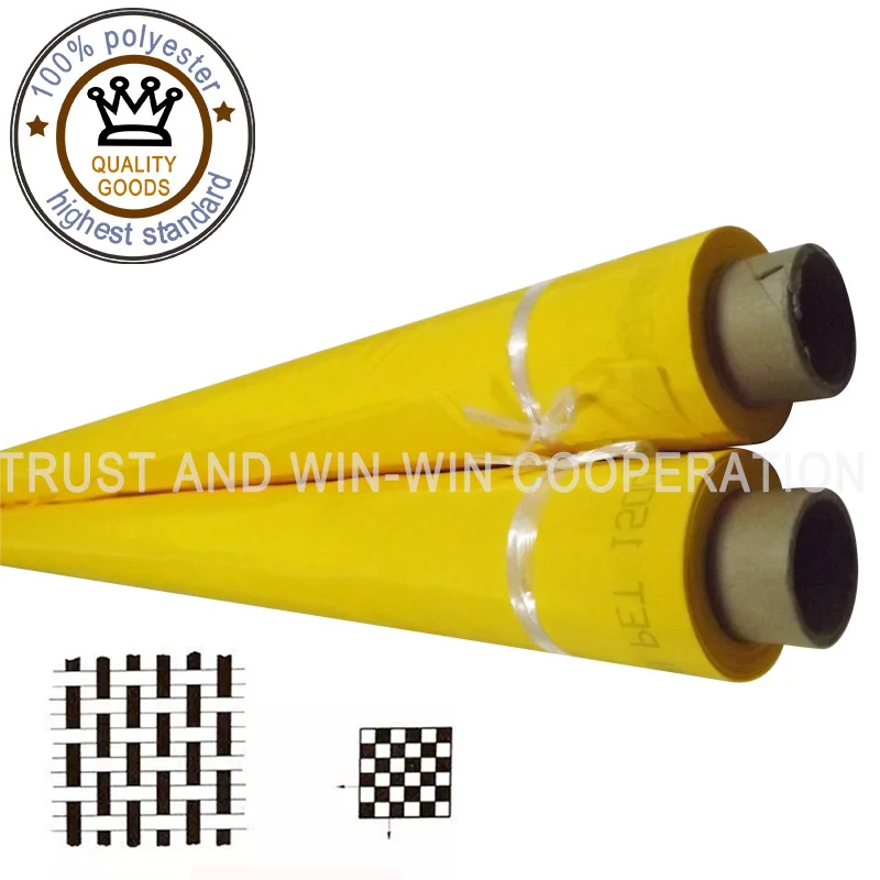 Белая сетка для трафаретной печати из полиэстера высокого качества 55T-64um-260cm-50mts |