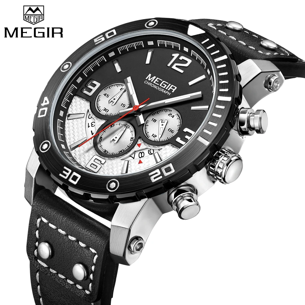 MEGIR Men Quartz Sport Watch Chronograph Military Army Watches Clock Men Top Brand Luxury Creative Watch Men Relogio Masculino
MEGIR Men Quartz Sport Watch Chronograph Military Army Watches Clock Men Top Brand Luxury Creative Watch Men Relogio Masculino